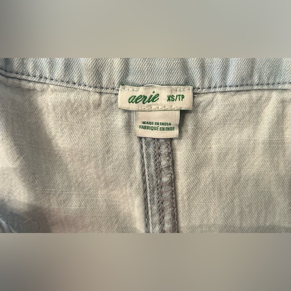 Aerie Light Wash Denim Romper xsmall - Picture 4 of 5